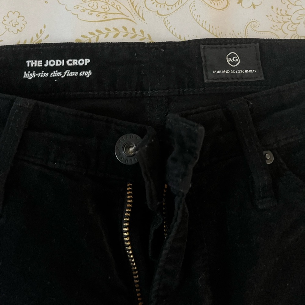 A.G. Jodi Crop Velvet Jeans